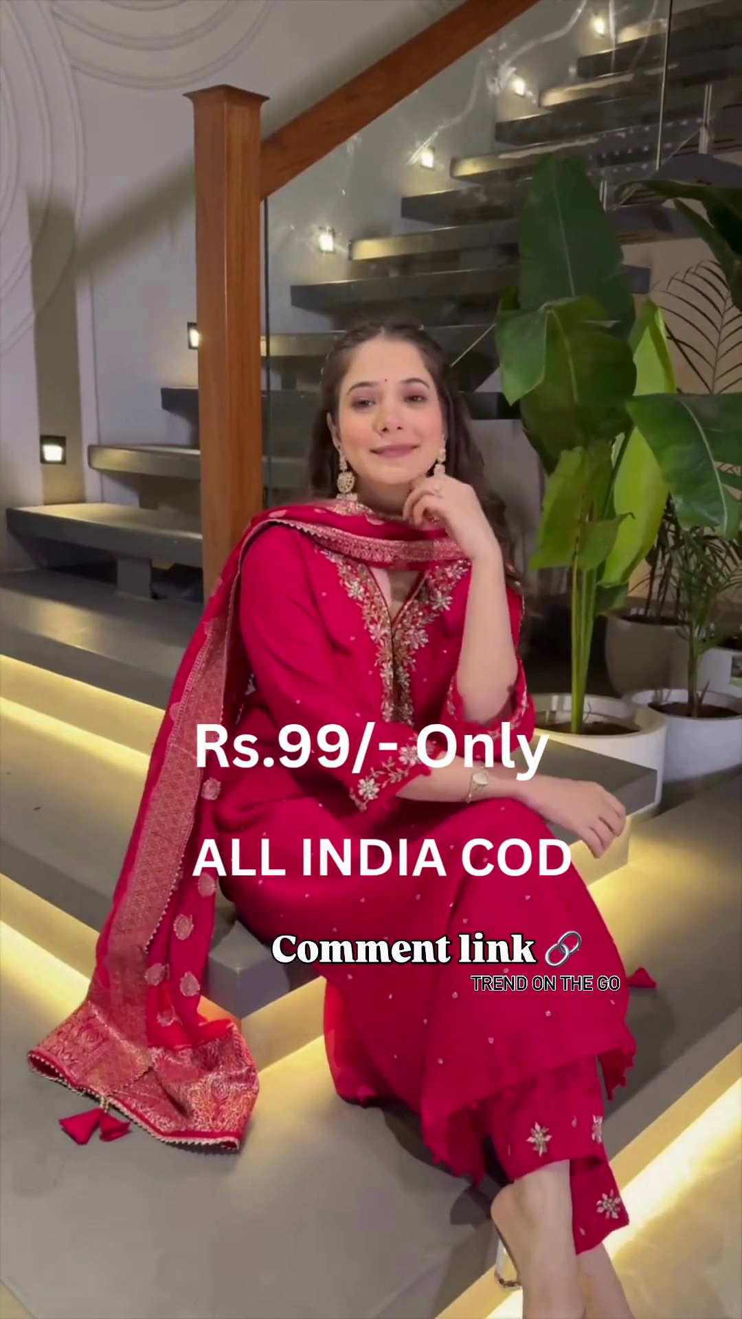 Premium Embroidered Silk Blend Kurti