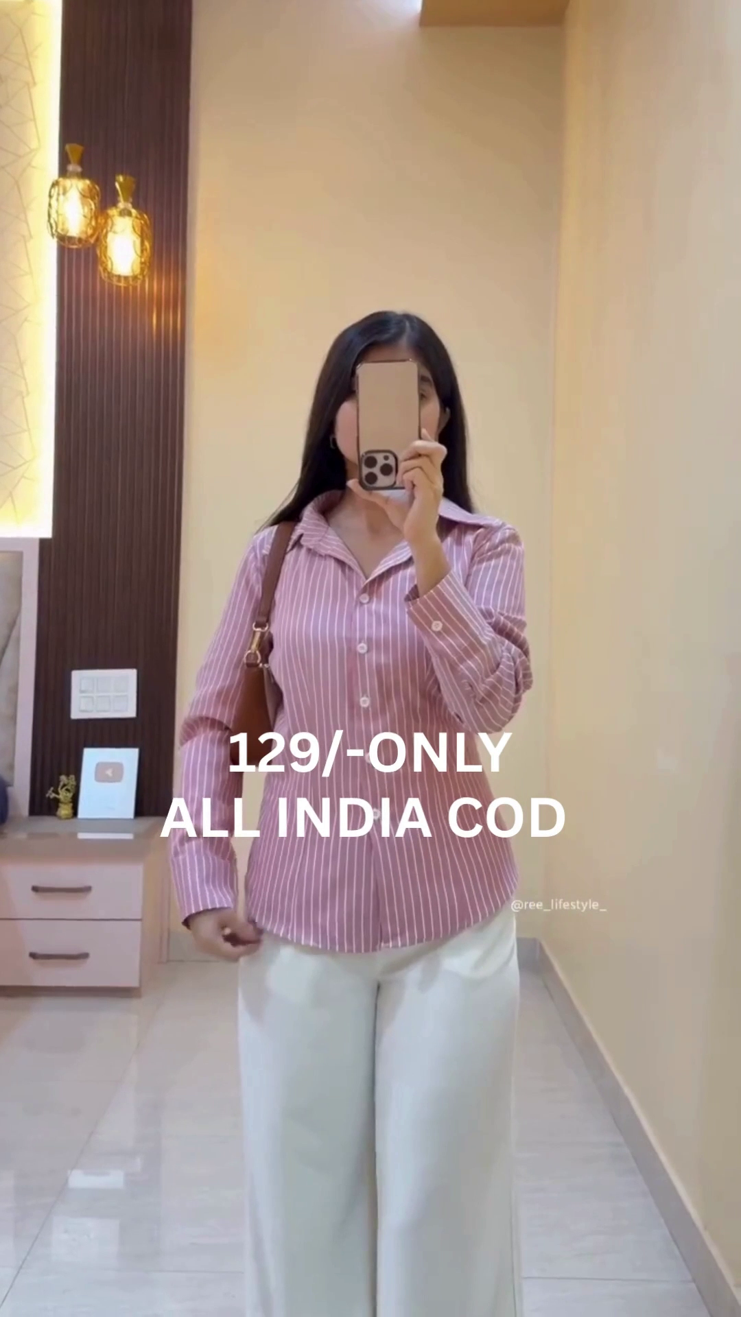 Women’s Belted Wrap Style Longline Shirt Top