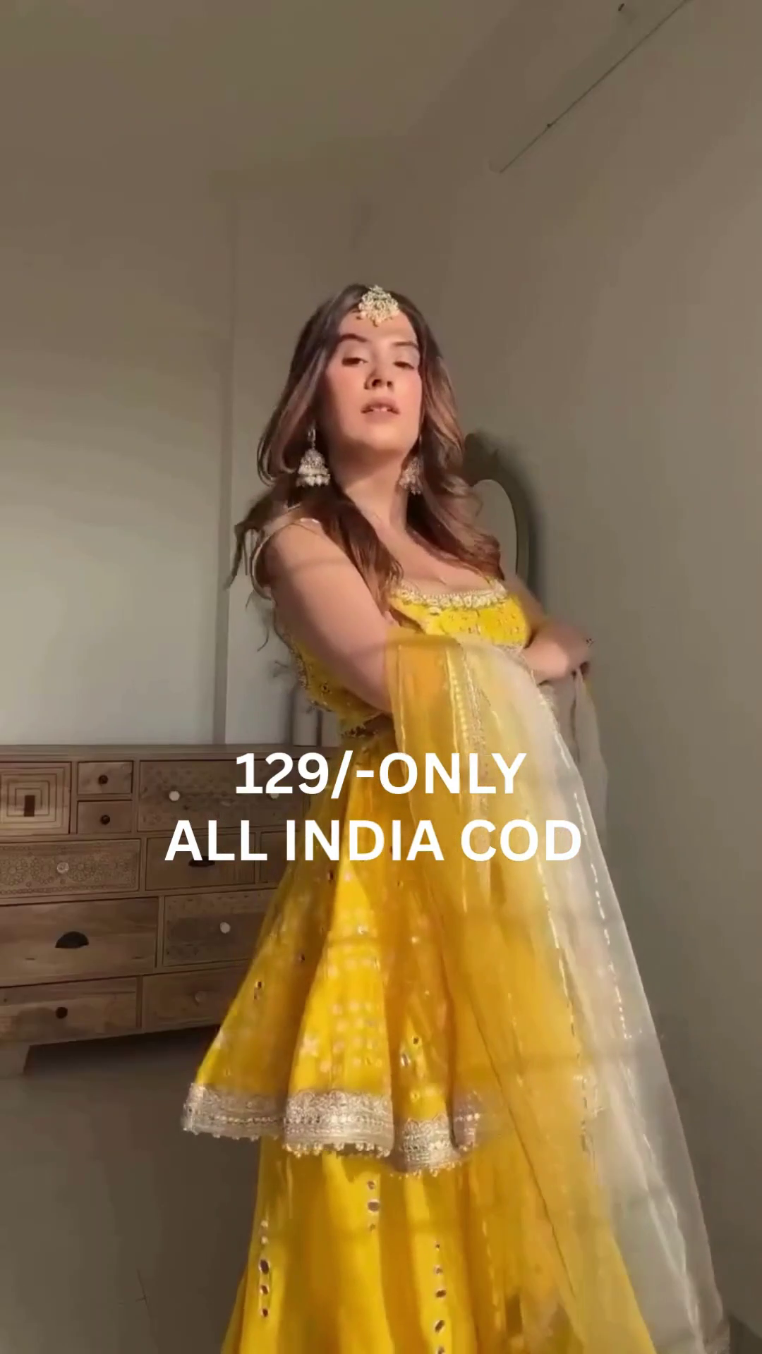 Yellow Traditional Party Wear Lehenga Choli Set