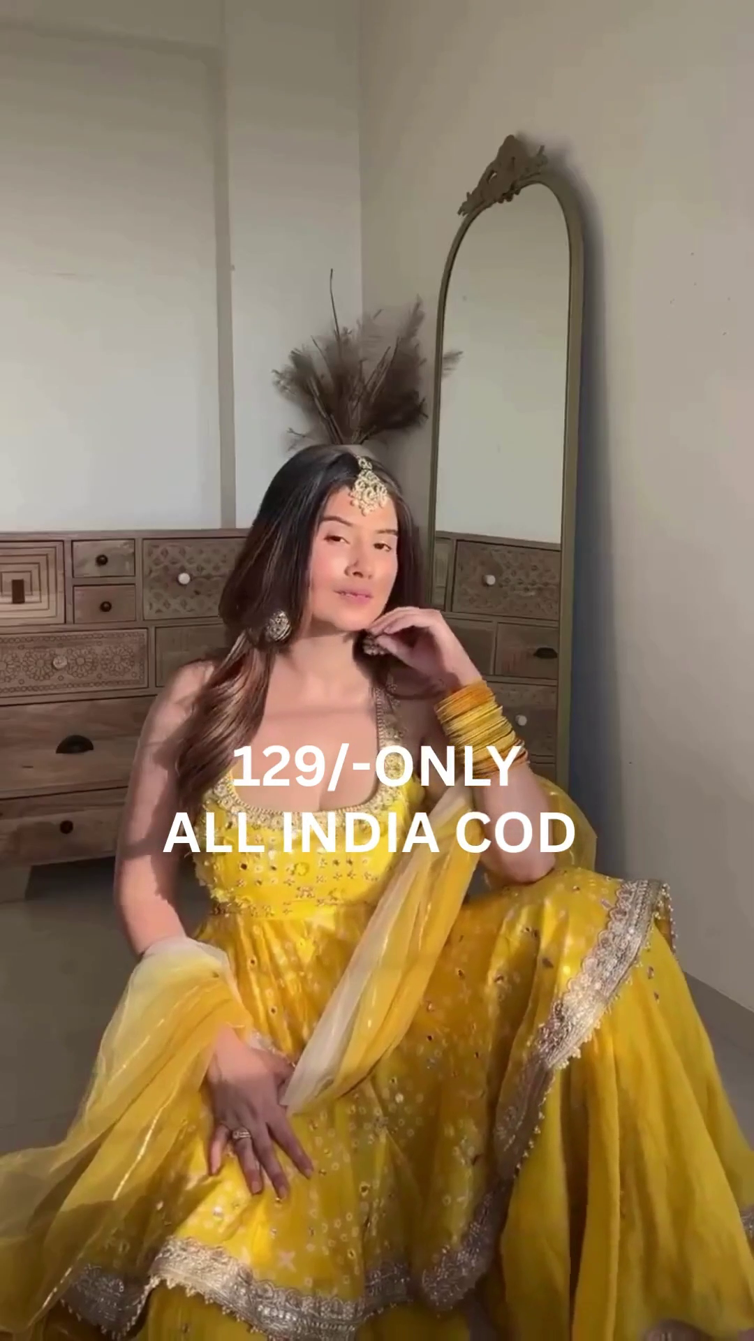 Yellow Traditional Party Wear Lehenga Choli Set