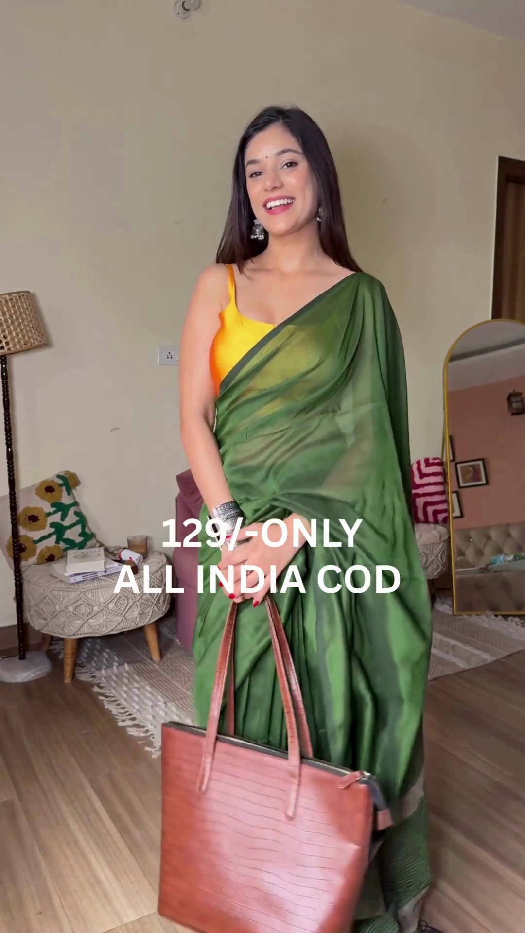 Royal Magenta Satin Saree
