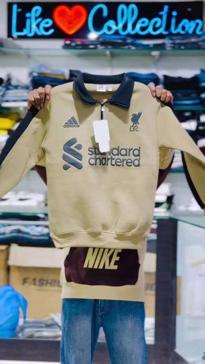 Yellow Casual  Liverpool-Inspired Premium  Sweatshirt