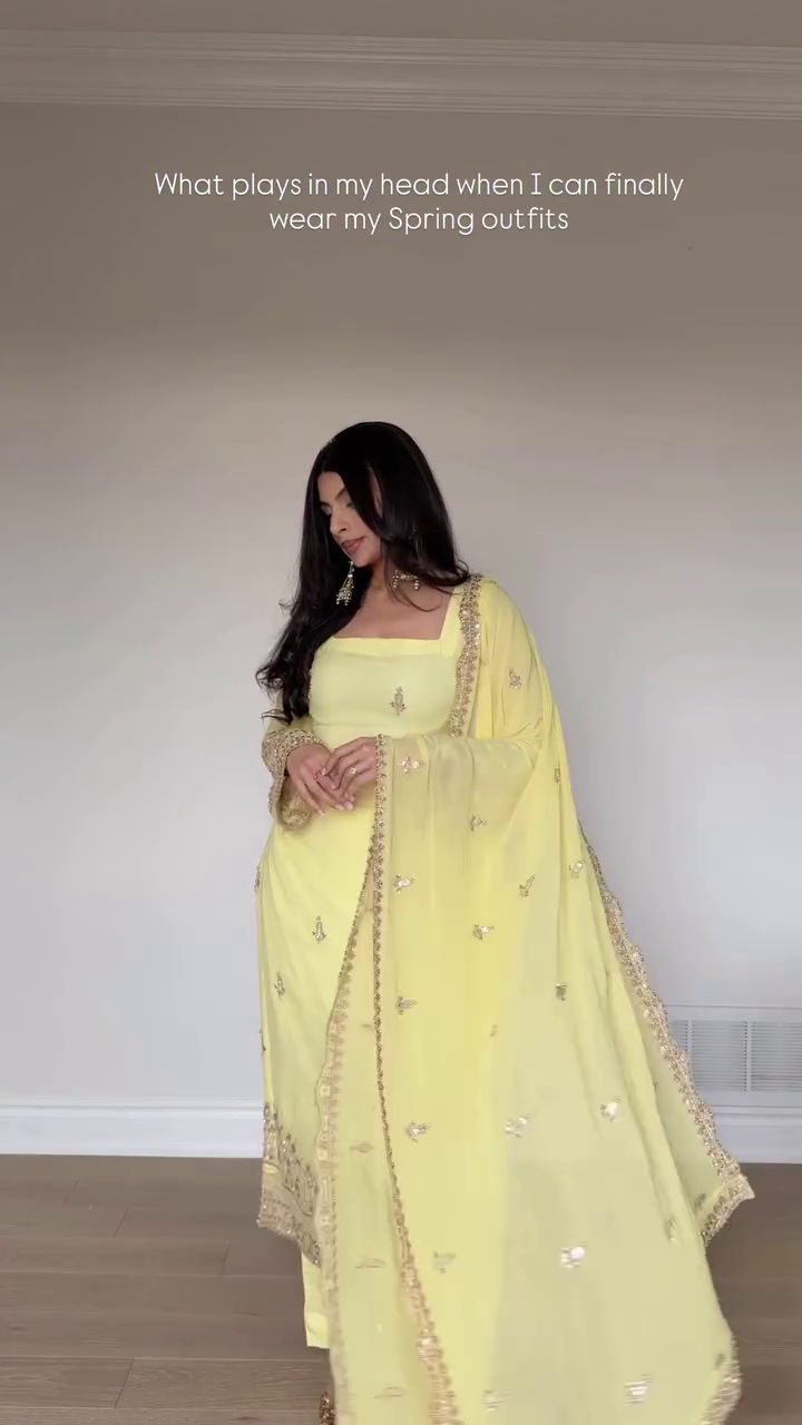 Sunshine Yellow Party Wear Suit with Dupatta
