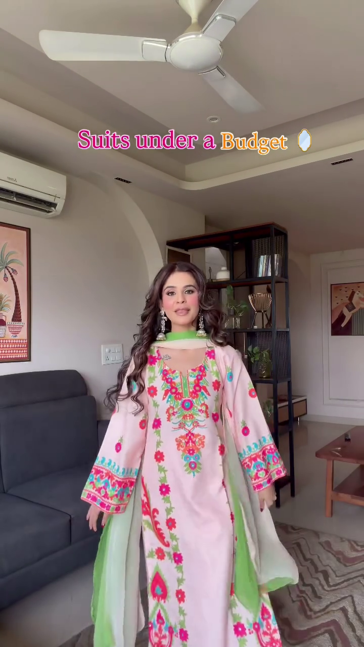 Mustard Floral Printed Straight Kurta Set