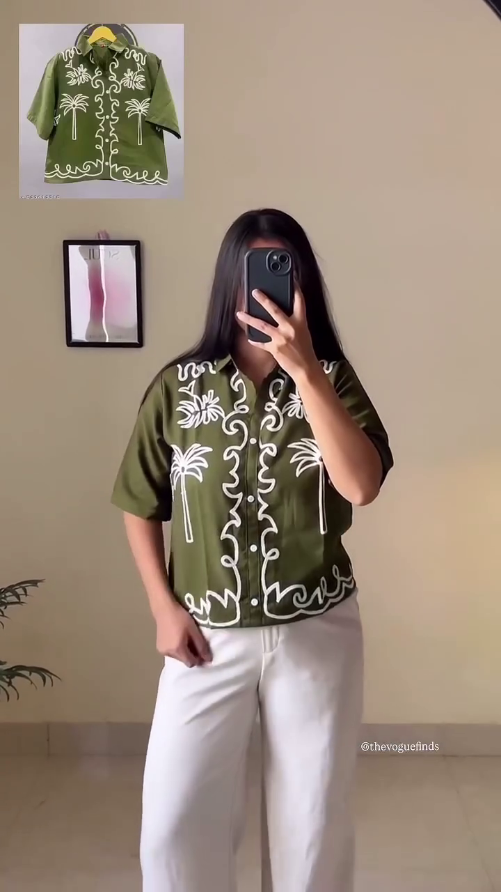 Dark Midnight Bloom Embroidered Casual Shirt