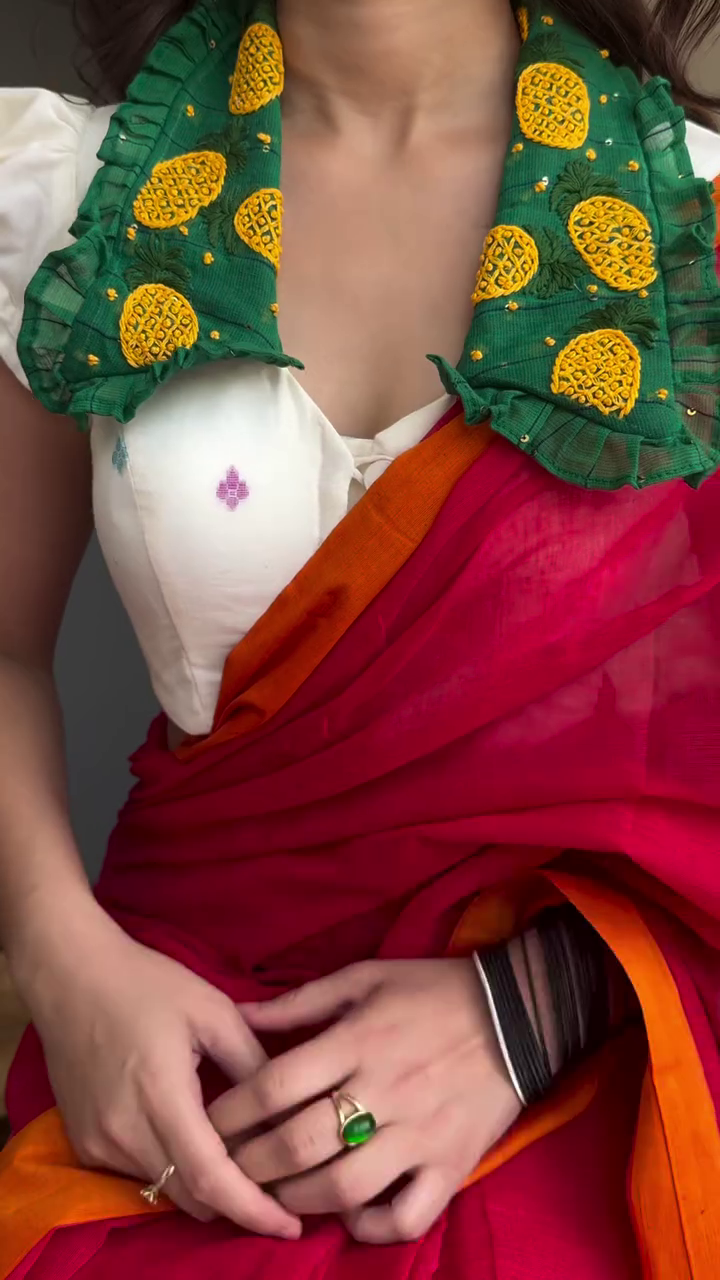 Charcoal Grey Handloom Style Saree