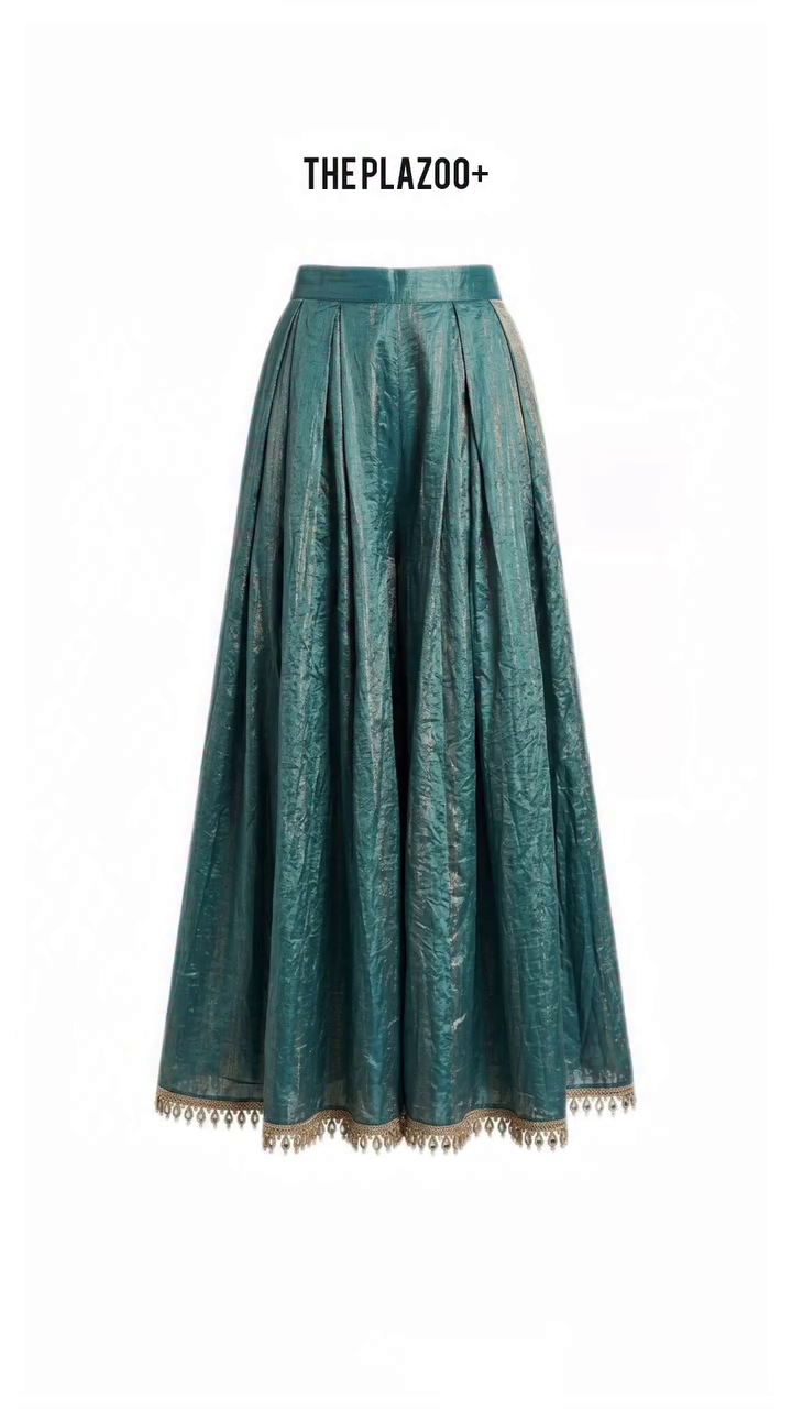 Sea Green Embroidered Sharara Suit Set with Dupatta