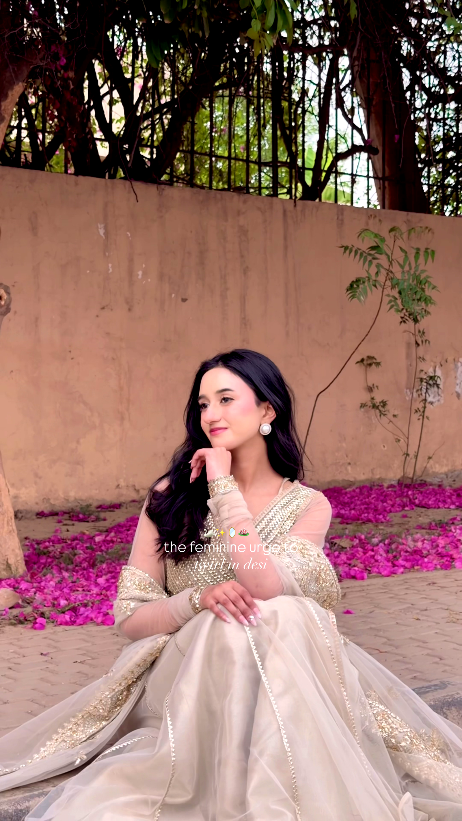 Awsome Look Ivory Embellished Anarkali Gown