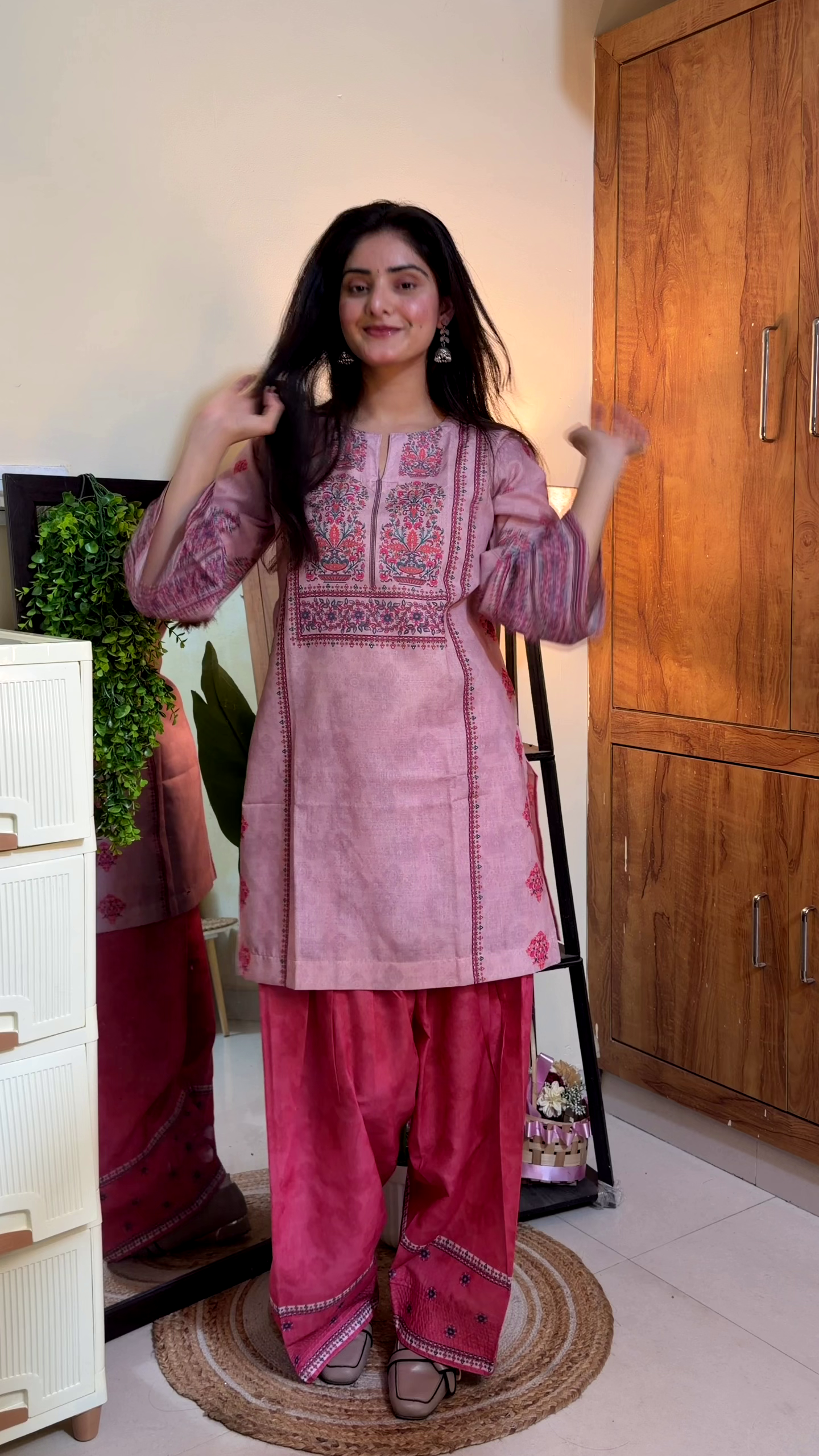 Rose Pink Petal Traditional Kurta Set