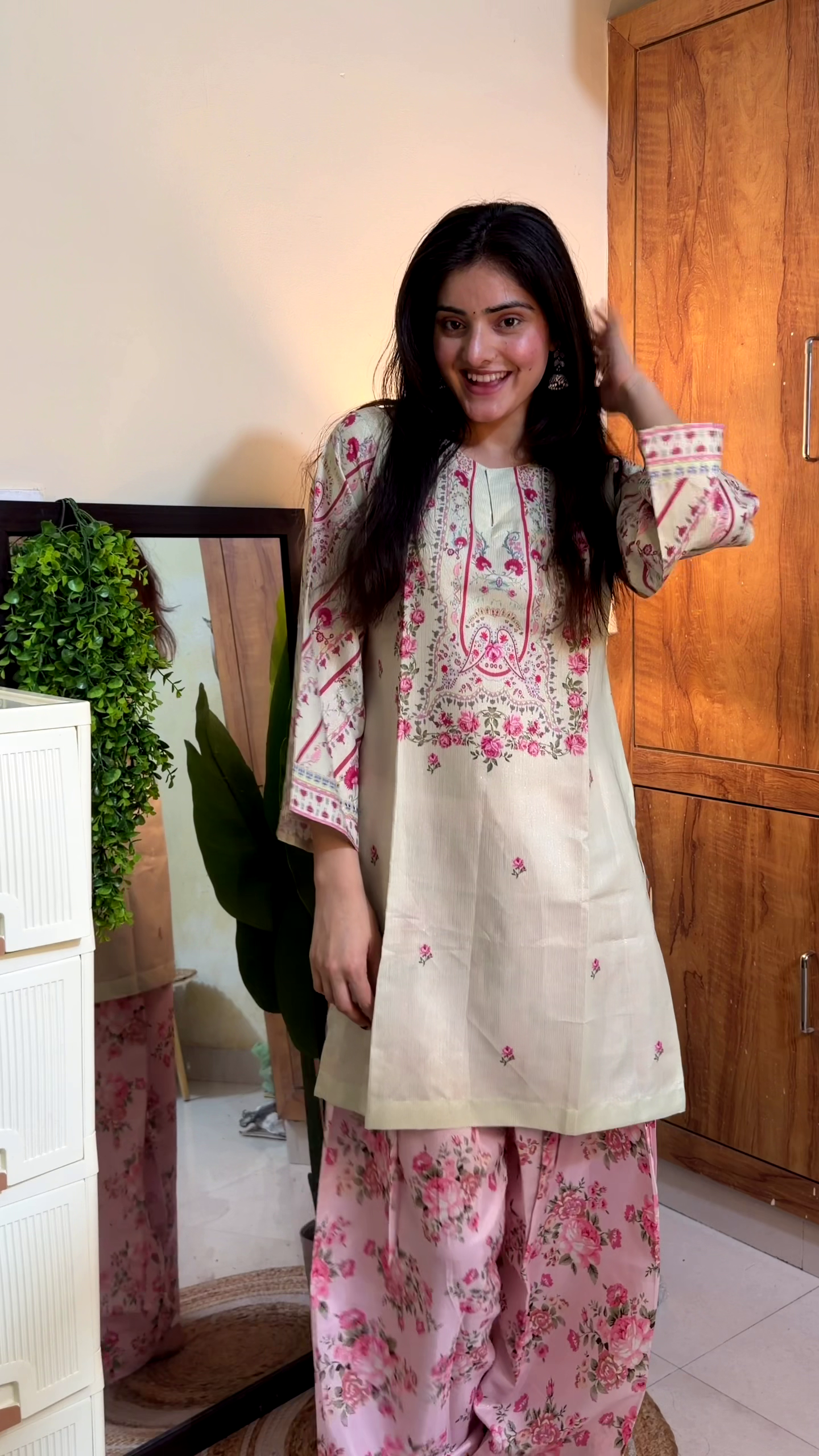 Rose Pink Petal Traditional Kurta Set