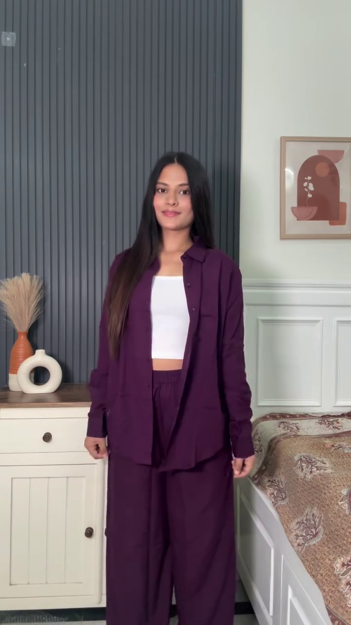 Mocha Luxe Relaxed Co-Ord Set For Women Wear