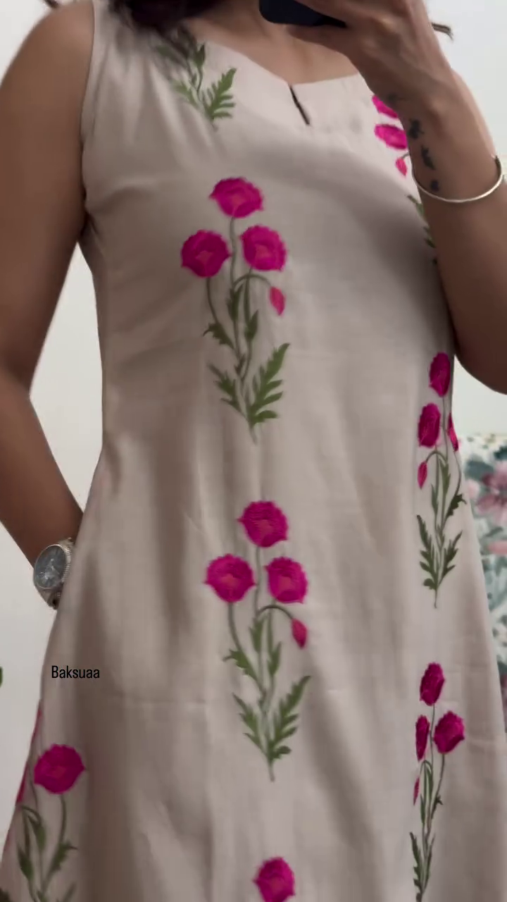 Stylish Beige Floral Printed with Palazzo Pants Set