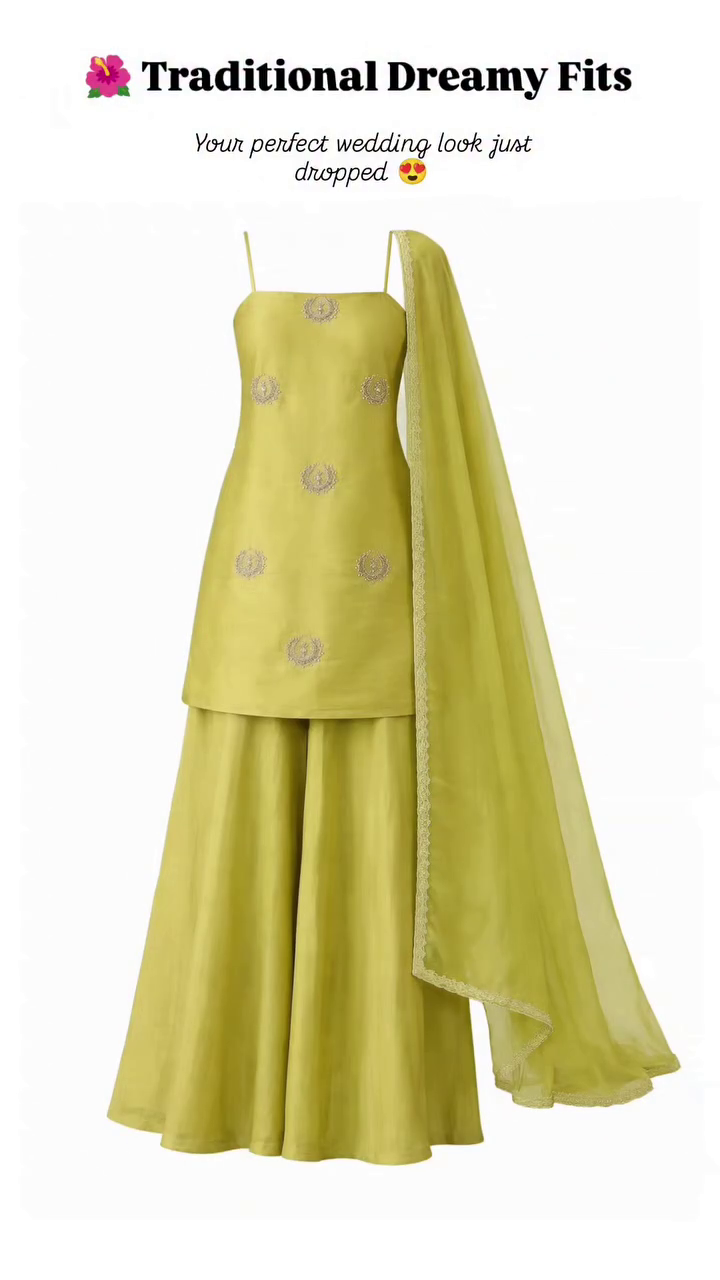 Blush Pink Colour Satin Kurta & Palazzo Set