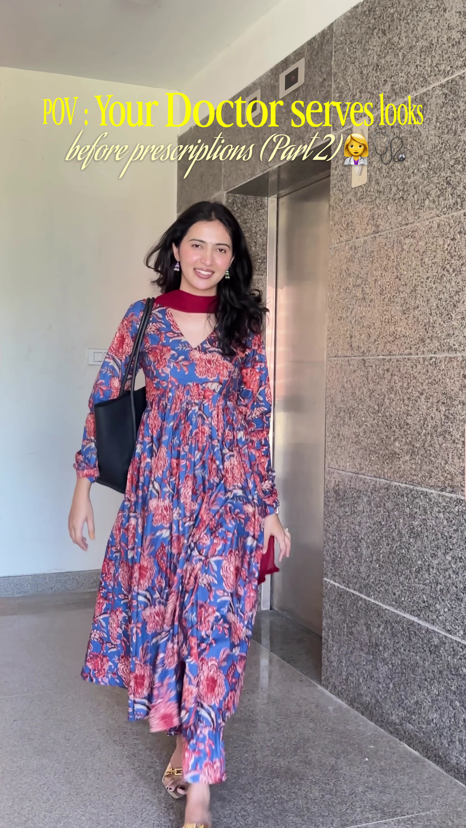 Women's Bright Pink Printed Kurta Set