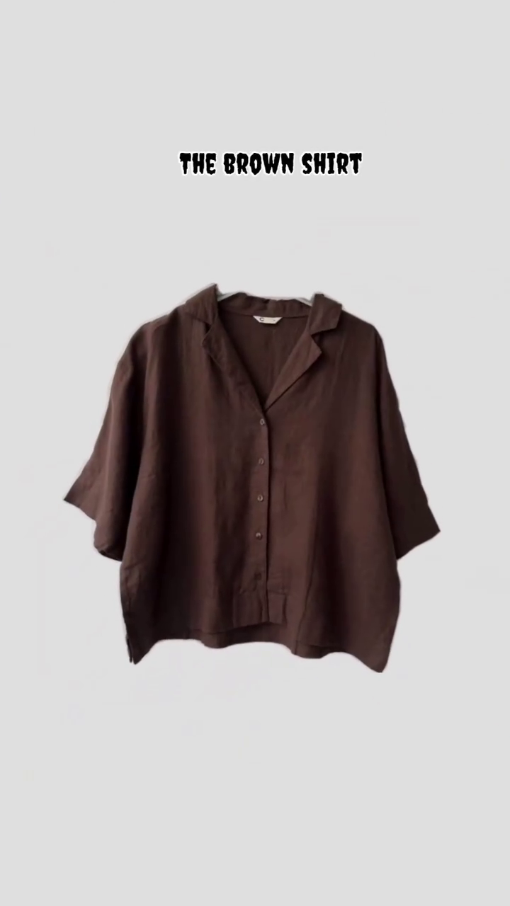 Women's Chocolate Brown Casual Shirt  Set