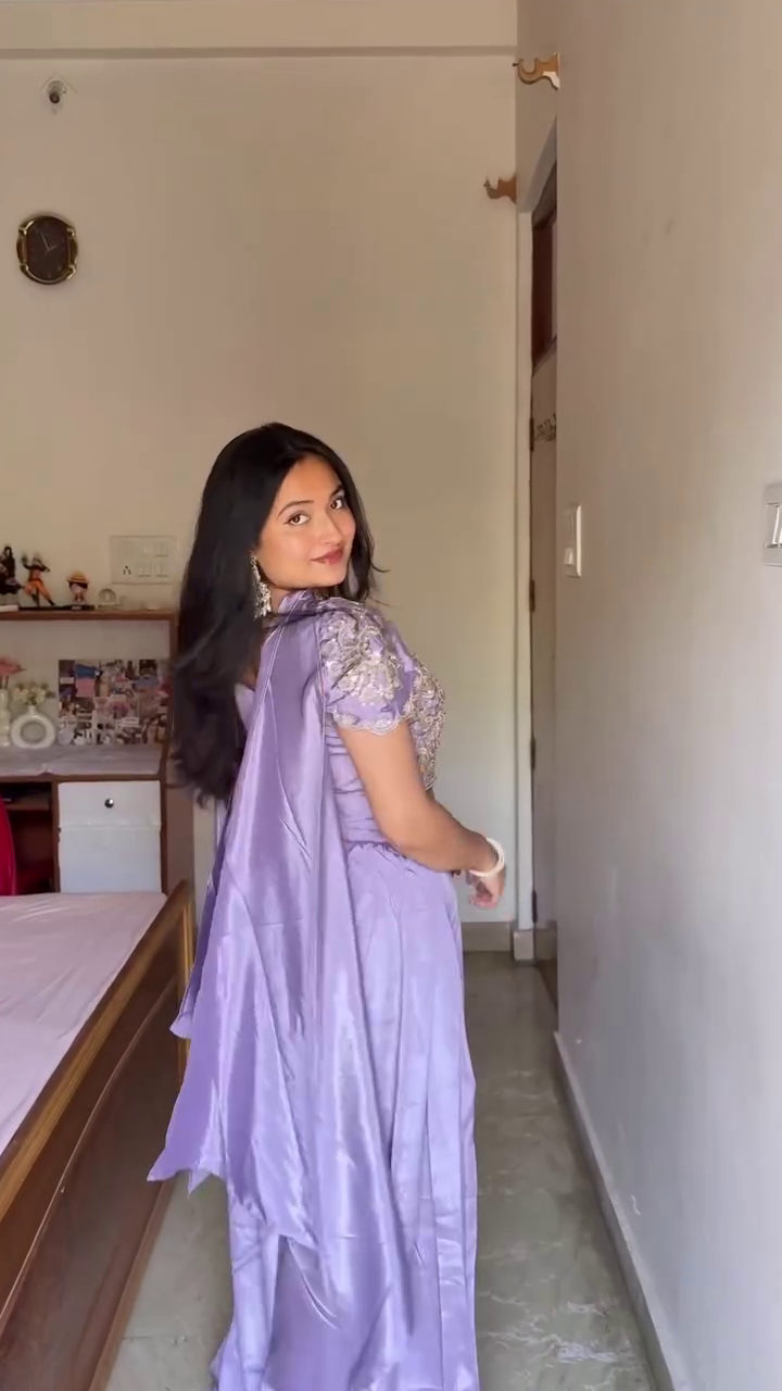 Lavender Heavy  Designer Lehenga Choli Set