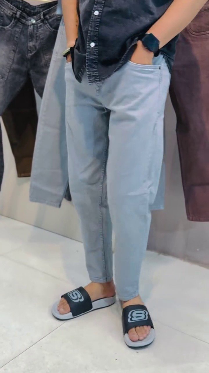Men’s Vintage Washed Brown Denim Jeans