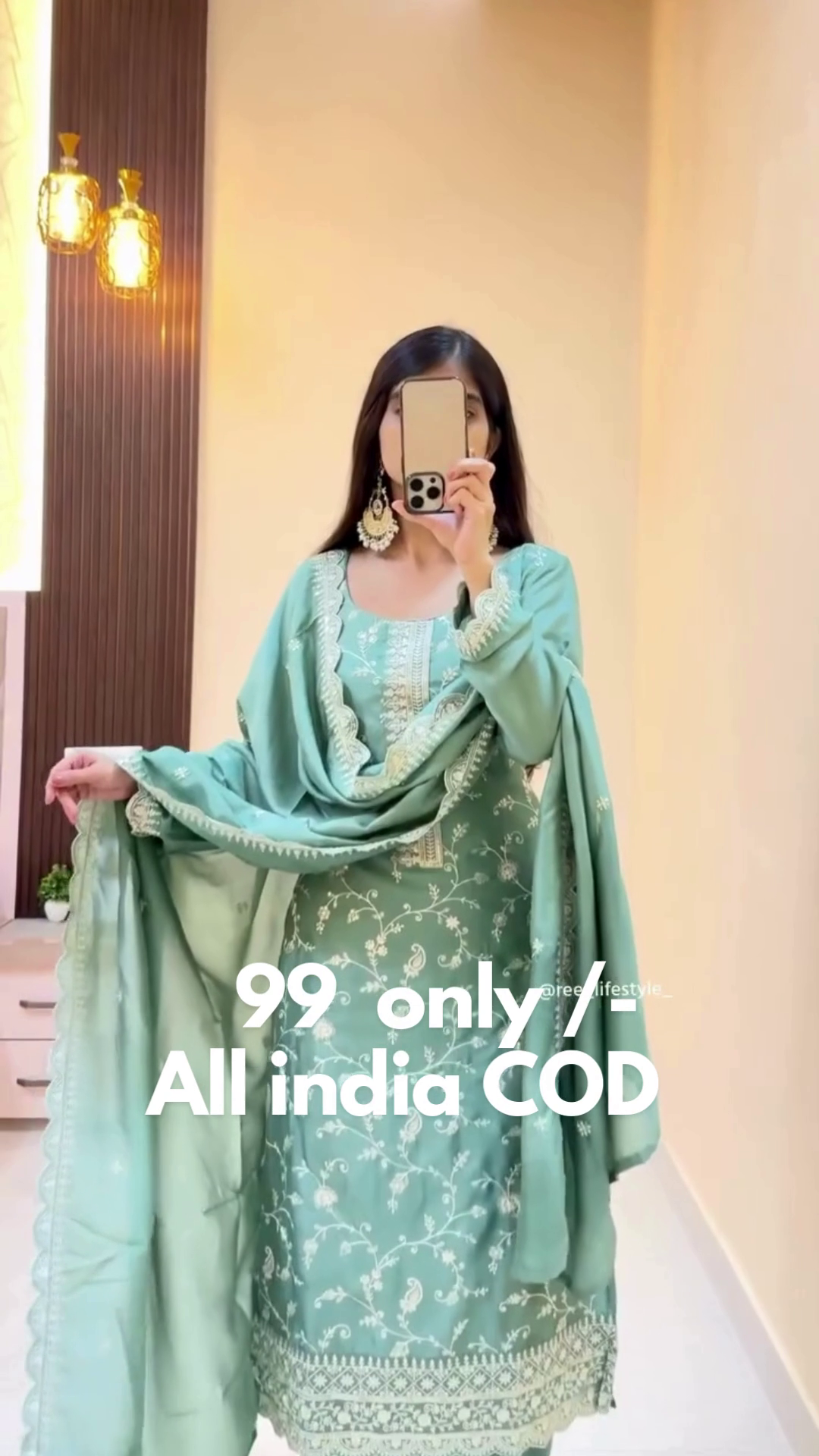 Pink Embroidered Anarkali Suit Set